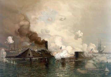  Seeschlacht Malerei - Kriegsschiff Seeschlacht von U Booten